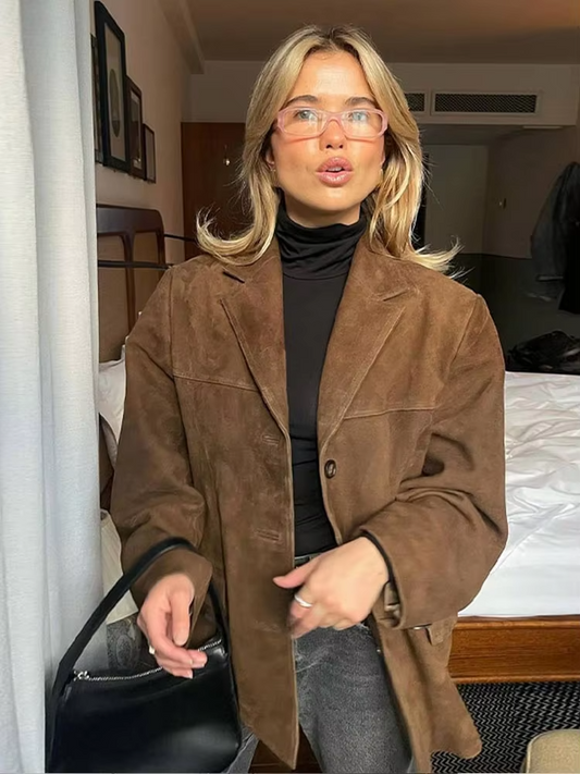 Olive Suede Jacket