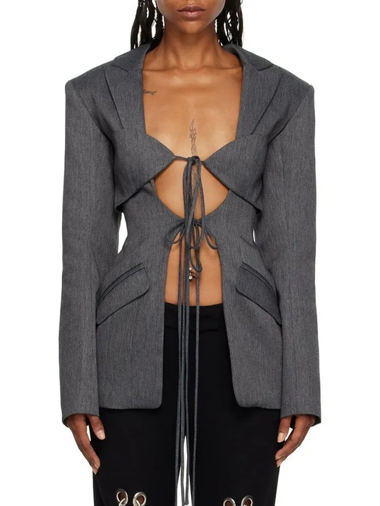 Juno Lace Up Blazer