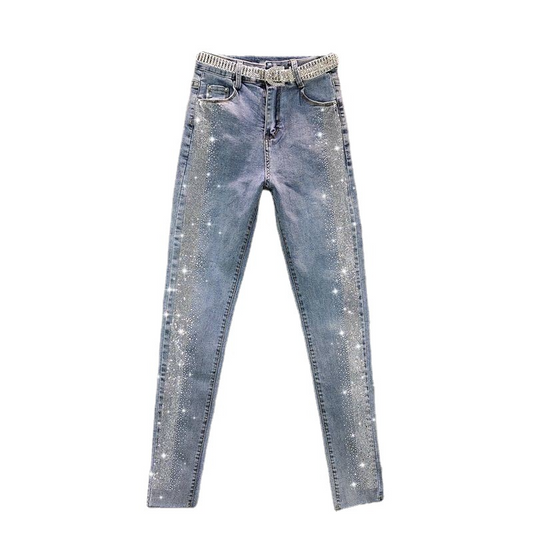 Olive Blue Slim Jeans
