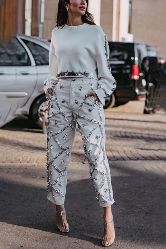 Siena Sequin Denim Jeans