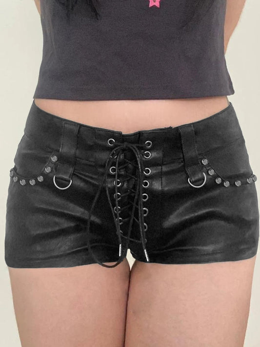 Diana Leather Shorts