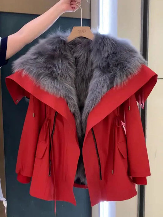 Cleo Fur Collar Coat