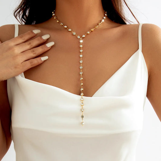 Diana Rhinestone Choker Necklace