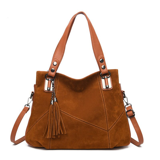 Faye Suede Handbag
