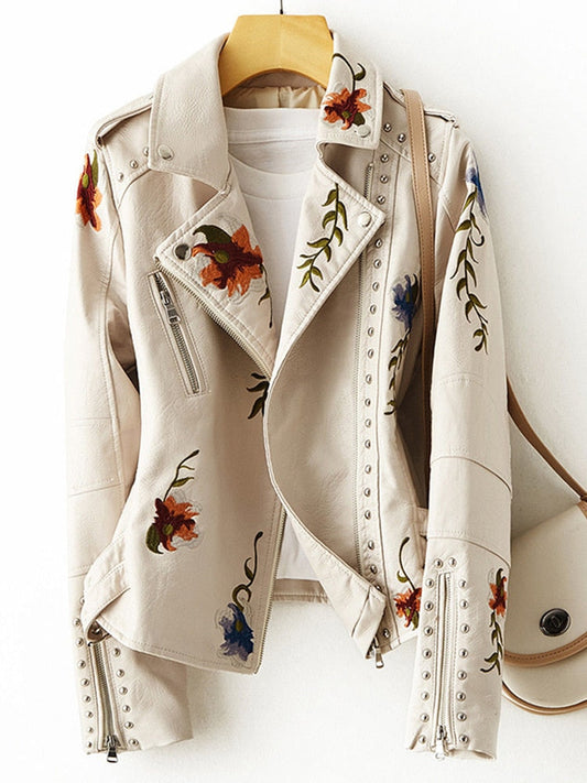 Bella Flora Leather Jacket