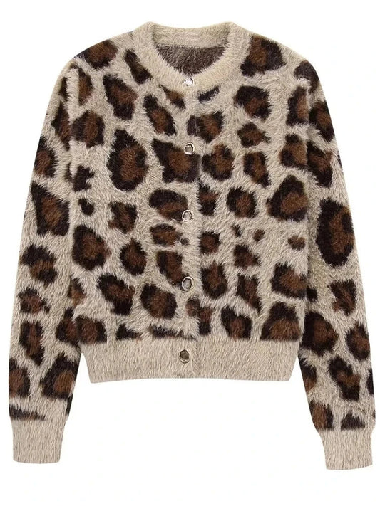 Hazel Pattern Fur Sweater
