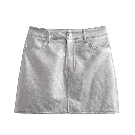 Hazel Silver Skirt