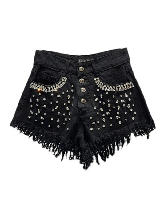Faye Rhinestone Full Diamonds Shorts