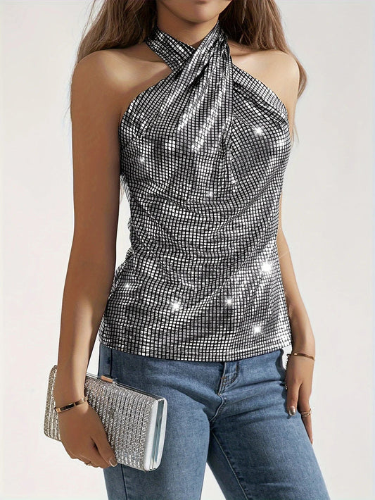 Rhea Halter Top