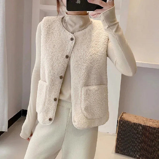 Rhea Pocket Plush Vest