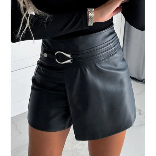 Siena Leather Shorts