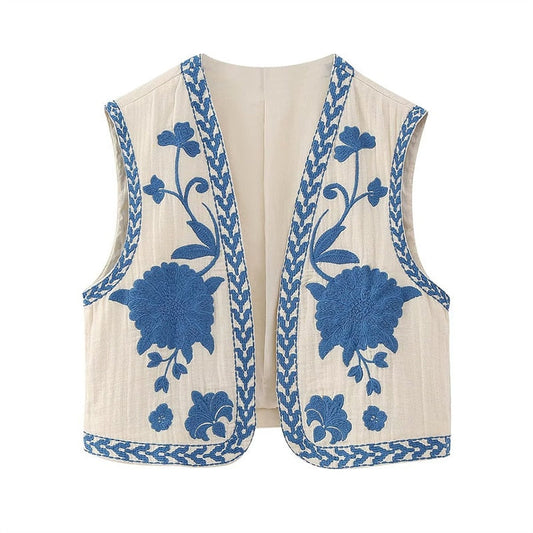 Hazel Embroidered Vest