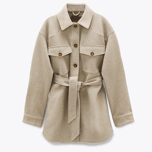 Gia Loose Woolen Coat