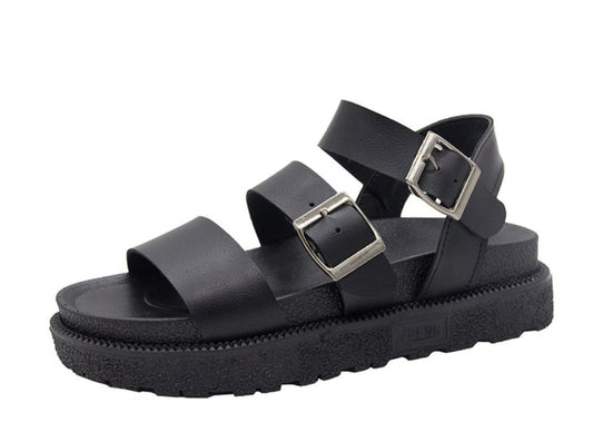 Hazel Leather Platform Sandals