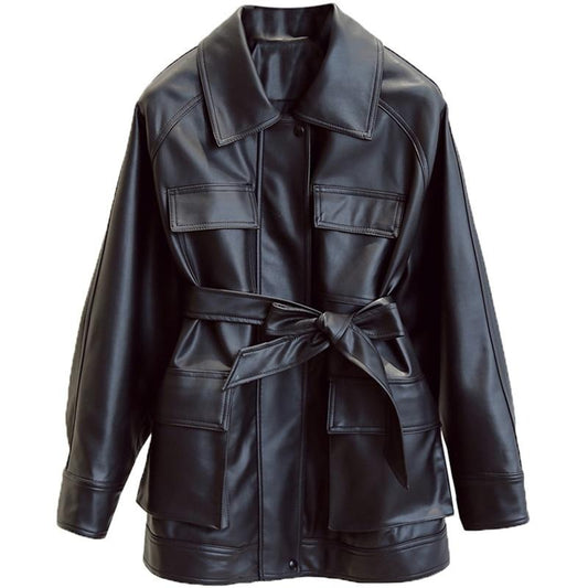 Zara Leather Belt Waist Coat