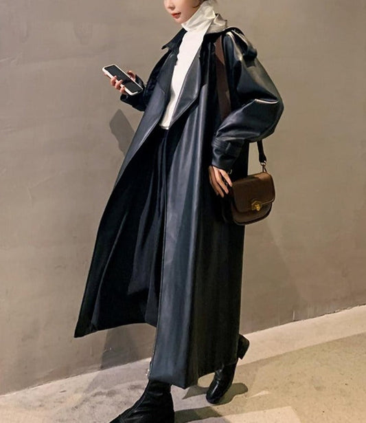 Diana Leather Trench