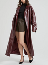 Bella Leather Trench Coat
