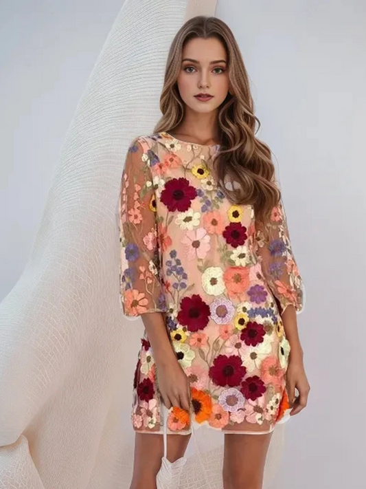 Mira Printed Short Dress