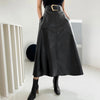 Siena Leather Long Skirt