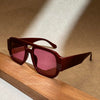 Zola Retro Rectangle Sunglasses