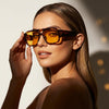 Zola Retro Rectangle Sunglasses