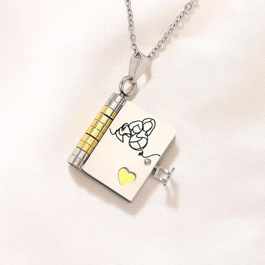 Book Necklace for Granddaughter