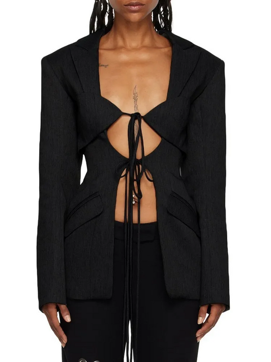Juno Lace Up Blazer