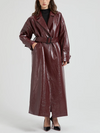 Bella Leather Trench Coat