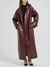 Bella Leather Trench Coat