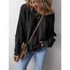 Lena Waffle Pullover