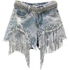 Cleo Tassel Denim Shorts