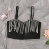Gia Rhinestone Tassel Top