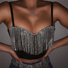Gia Rhinestone Tassel Top