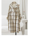 Elle Plaid Trench Coat
