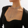 Amara Rhinestone Long Tassel Choker