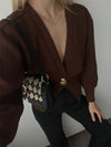 Nina Single Button Sweater