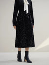 Mira Sequin Black Skirt