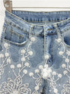 Isla Flower Denim Shorts