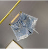 Vera Wide-Leg Denim Shorts