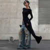 Amara Long Sleeve Black Dress