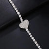 Isla Rhinestone Heart Chest Necklace