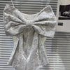 Olive Big Bow Top