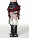 Hazel Leather Splicing Shorts
