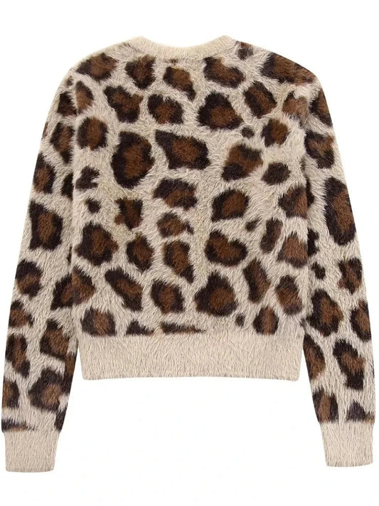 Hazel Pattern Fur Sweater