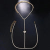 Isla Rhinestone Heart Chest Necklace