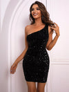 Luna Shoulder Sequins Bodycon Dress