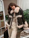 Elle Patchwork leather Jacket