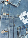 Talia Print Denim Jacket
