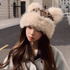 Suki Bear Ear Faux Fur Beanie