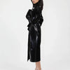 Rhea Patent Leather Trench Coat